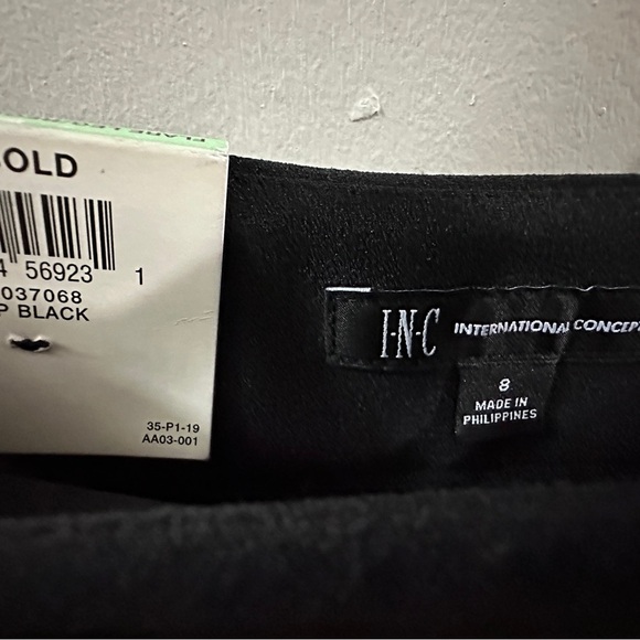 260 INC International Concepts | NWT Black Flare Leg Ruffle Hem Pants (Size 8) - Picture 6 of 14